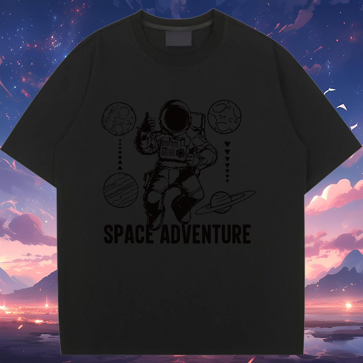 Designer Couples T Shirts 100% Cotton 230g cosmonaut Spring Summer T shirt O Neck Short Sleeves Graphic Tops Tees