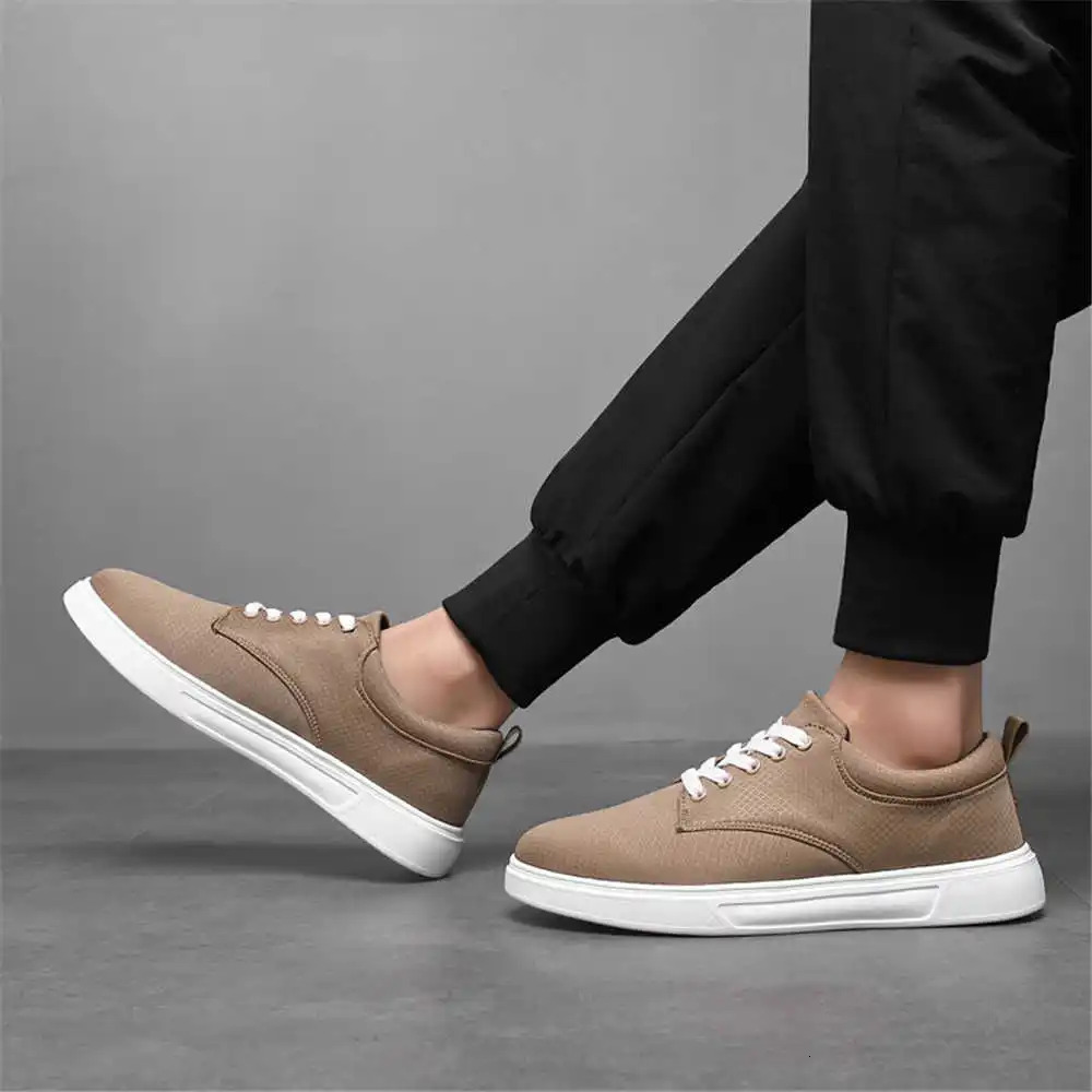 Non-slip 40-45 Vulcanized Shoes Casual Design Beige Men's Sneakers Sports Sapa Loafter Vip Link