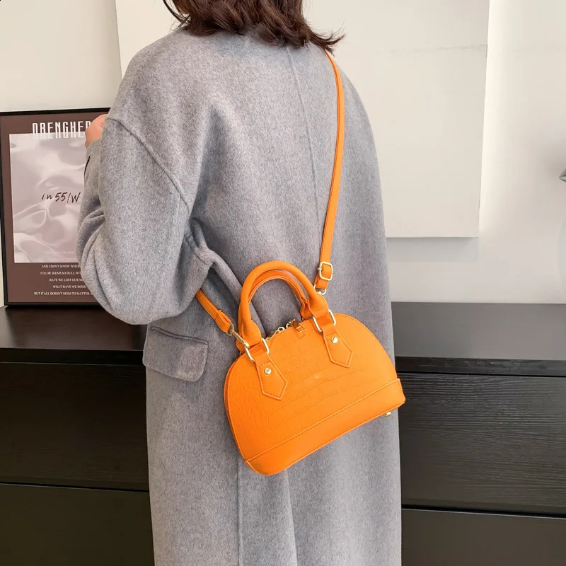 Women Shell Bag Print Leather Handbag And Purses Female Shoulder Bags Clutch Classic Lady Top Handle 240824