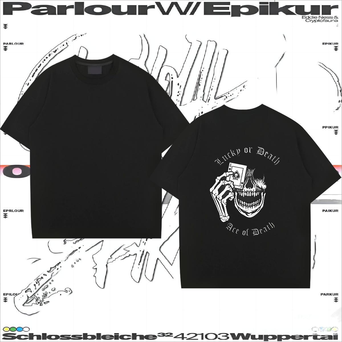 Loose Fit Man T Shirts 230g Pure Cotton halloween Hip Hop Street Anime Print O Neck Short Sleeves Men Tshirts 2024 Designer Tees Shirts
