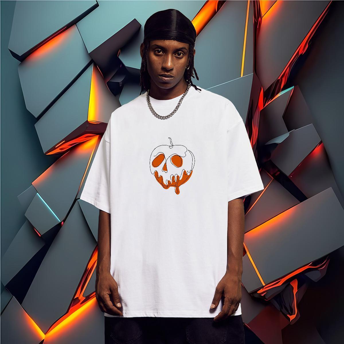 Unisex T shirt 230g Cotton skull Outdoor Custom Big Size Round Neck Short Sleeve Tshirts Fashion Design Tops
