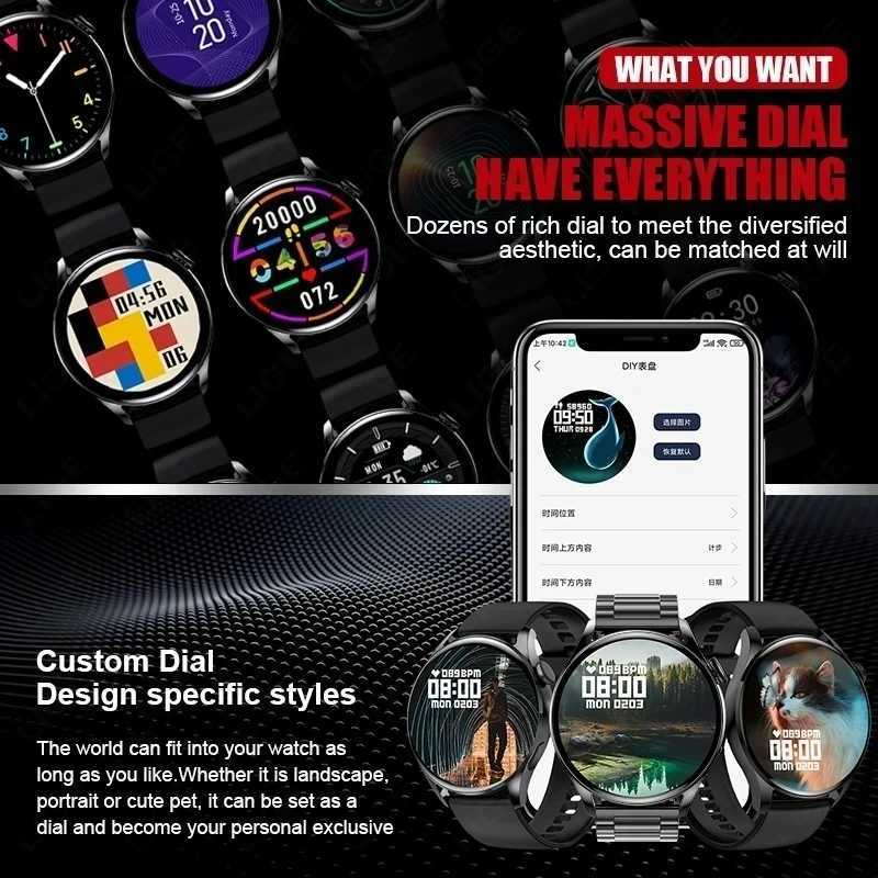 New GT4 Pro Smart Watch Men Women AMOLED 420*420 HD Screen Heart Rate Bluetooth Calls Waterproof SmartWatch For Android IOS M240824