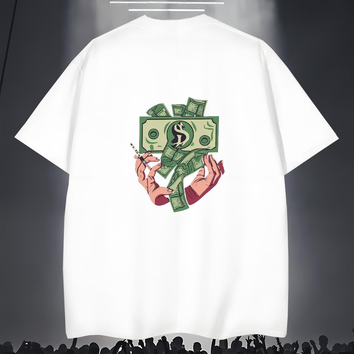 Brand Mens T Shirts 230g Cotton skull Street Wear Custom Anime Round Neck Short Sleeve Men Tshirts Free Shipping Tops