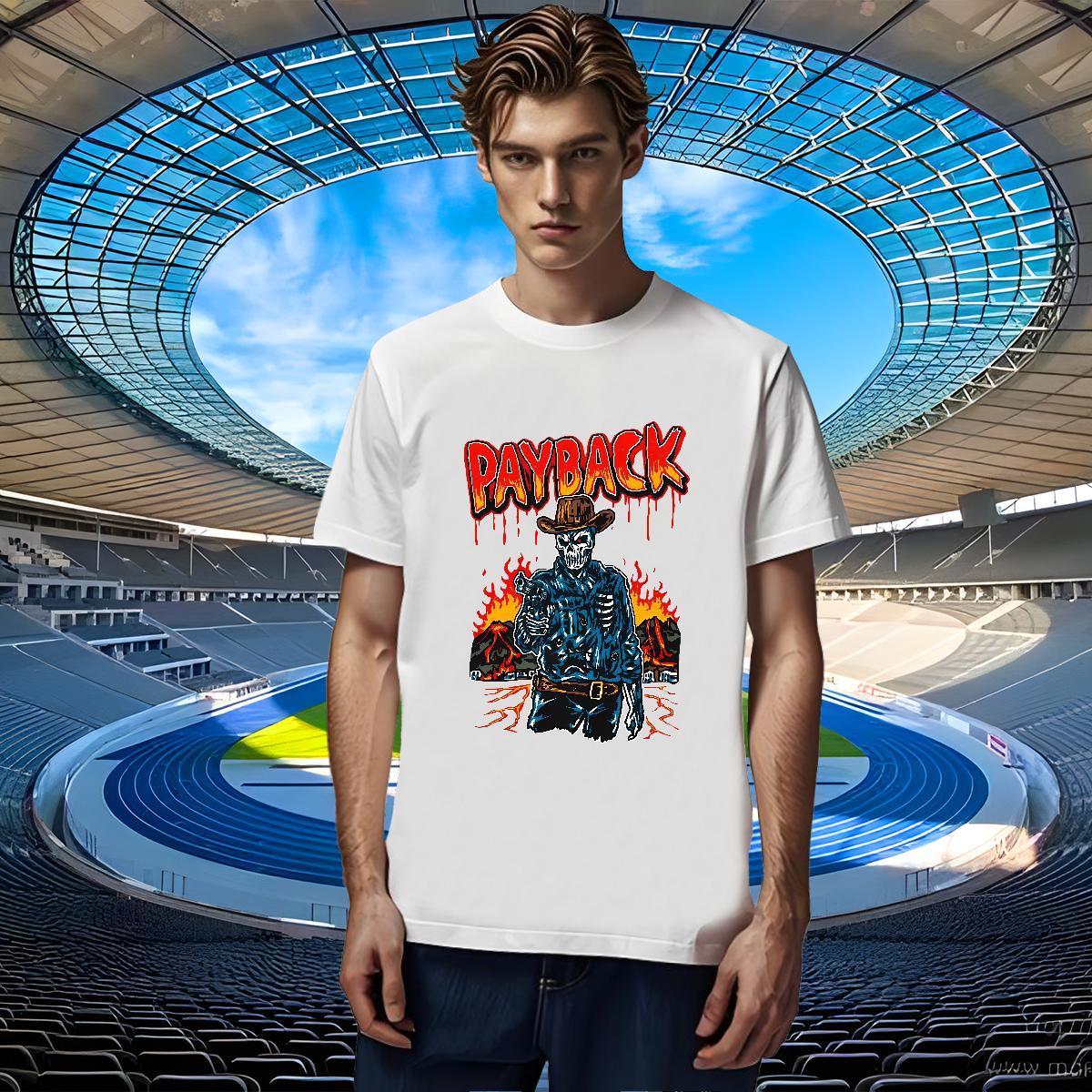 Designer T-Shirts for Men 230g 100% Cotton skull Summer Casual Custom Print Oversized O-Neck Short Sleeve Tshirts Stylist Tops Shirt