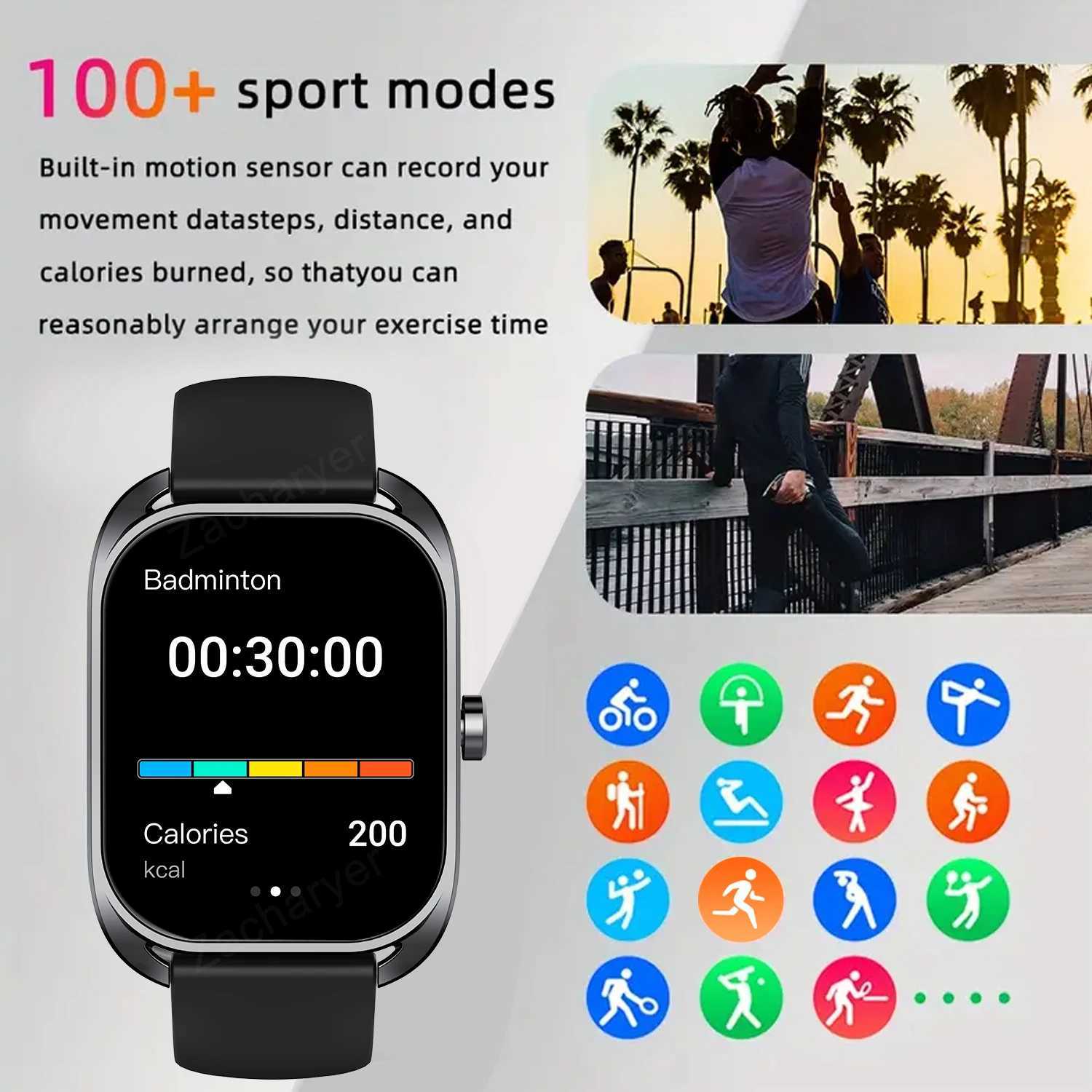 Smart watch calling reminder and rejection wireless calling /dial multi -Sport modeSMS reminder for iPhone/Andriod M240824