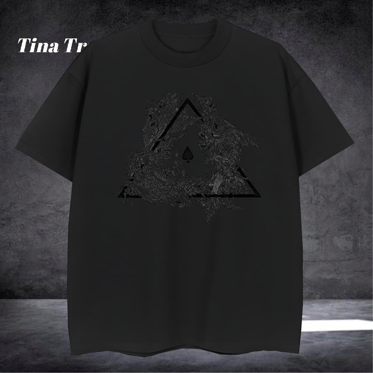 Free Shipping Mens T Shirts 100% Cotton 230g eye of the devil Daily Outfit Custom Anime Crew Neck Breathable Couples T Shirts Fashion Top Tees