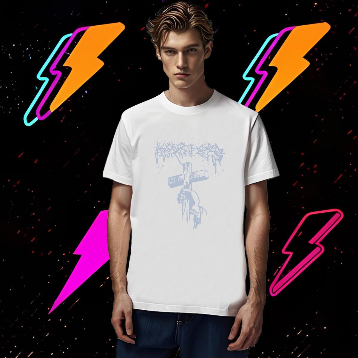 Popular T Shirts Men 230g Cotton Religion Spring Summer Oversized Breathable Short Sleeve Mens Tshirts Fashion Casual Clothes