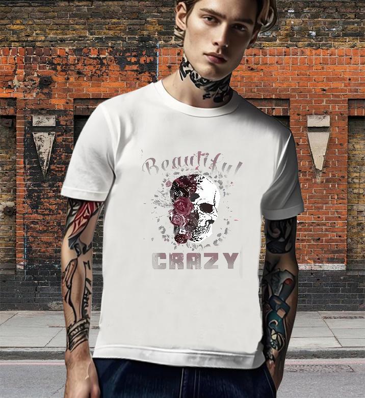 Soft T-Shirts for Men 230g Pure Cotton skull Daily Outfit Custom Anime Round Neck Short Sleeve Men Tees Wholesale Clothings