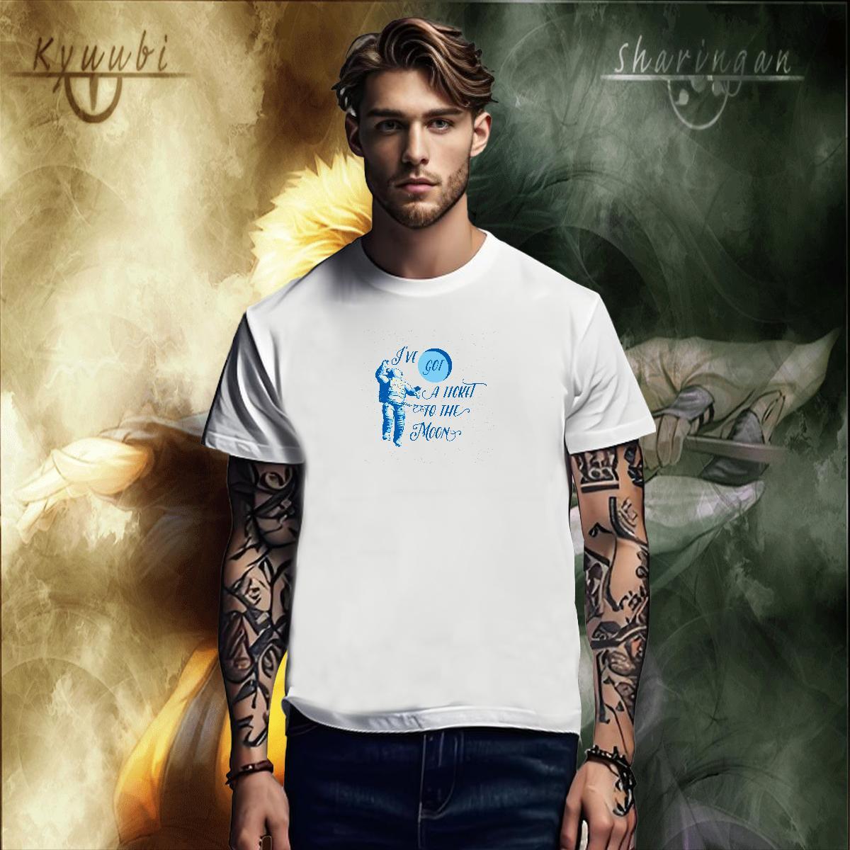 Cool Design Man T Shirts 100% Cotton 230g spaceman Beach Black Oversized Crew Neck Breathable Men Tshirts Fashion Casual Tee Shirt