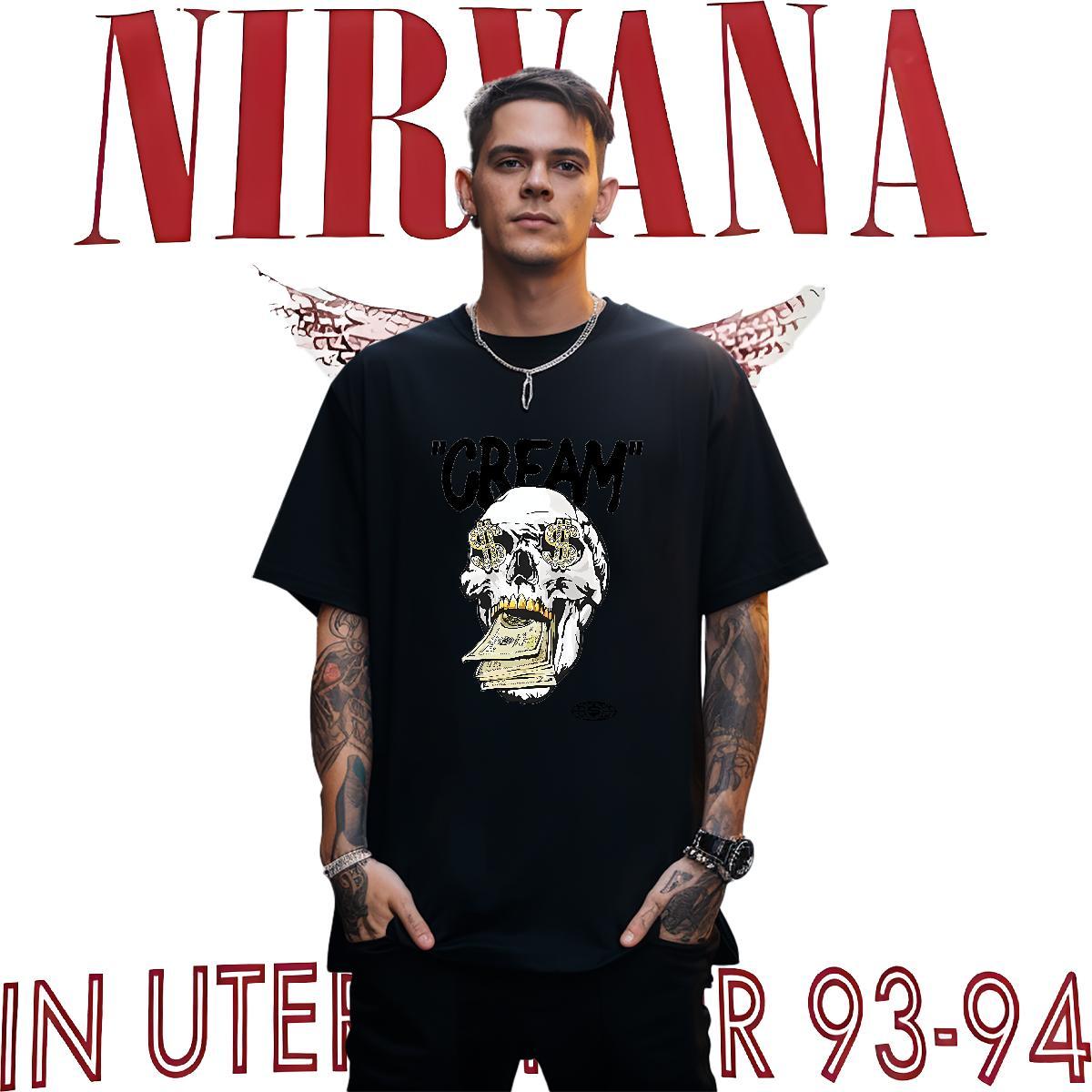 Comfortable Mens T Shirts 100% Cotton 230g skull Hip Hop Street Custom Anime Breathable Crew Neck Tshirt for Man Woman Fashion Designer Tops Shirt