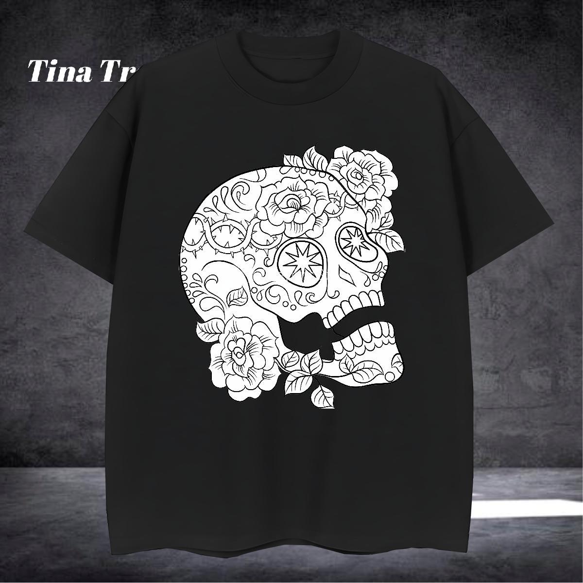 Loose Fit T Shirt For Man 230g Cotton monster Home Outdoor Plus Size Custom Short Sleeve O-Neck Tshirts New Tee Shirt