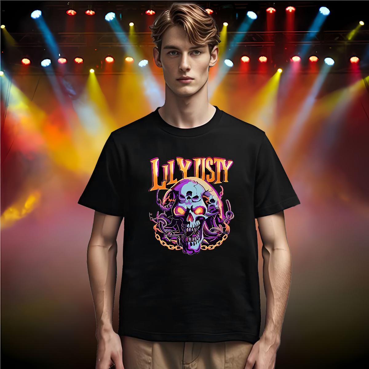 Cool Men T Shirts 100% Cotton 230g skull Summer Casual Custom Big Size Breathable Crew Neck Men Tshirts 2024 Designer Tops Shirt