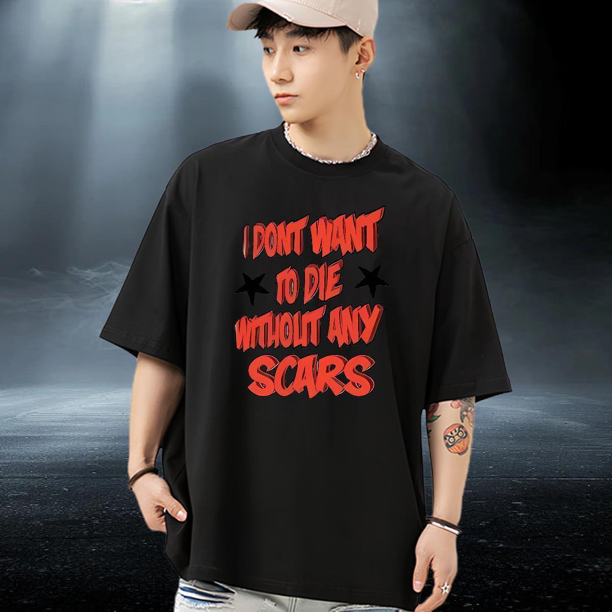 Designer Men Tees letter Anime Printing Street 100% Cotton 230g Tees Shirts Breathable Short Sleeve Popular Man T Shirts Customized Print