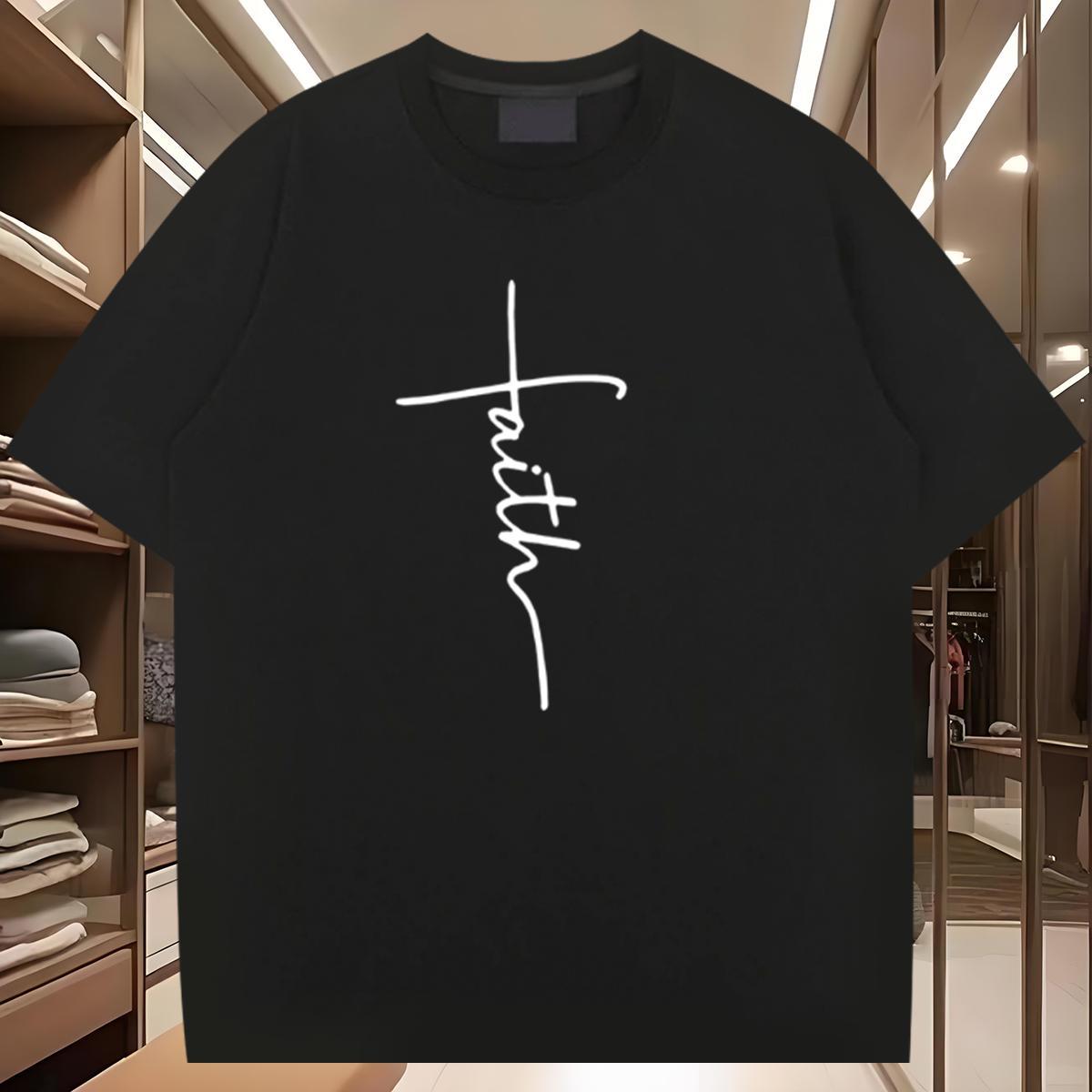 Designer T shirt 230g Cotton letter Sports Casual Anime Print Breathable Soft Men Tees 2024 DIY Polos