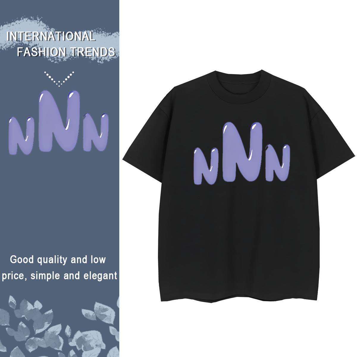 Comfortable Men T Shirts 100% Cotton 230g letter Outdoor Floral Print Short Sleeve Soft Men Tops Tees 2024 Summer Polos