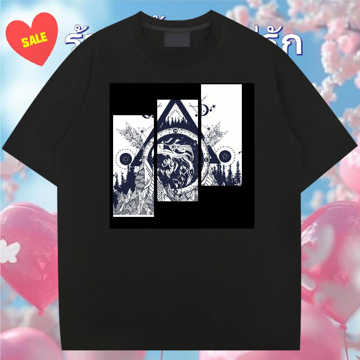 Designer Mens T Shirts 230g 100% Cotton eye of the devil Outdoor Anime Print Breathable Crew Neck Men Tops Tees 2024 DIY Clothings