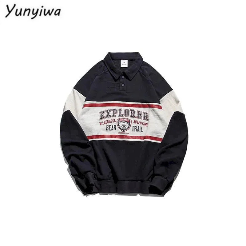 Cotton Printed Shirt Lovers Vintage T-shirt Men Women Spring Autumn Preppy Style Loose Shirt Long Sleeve Top 240824