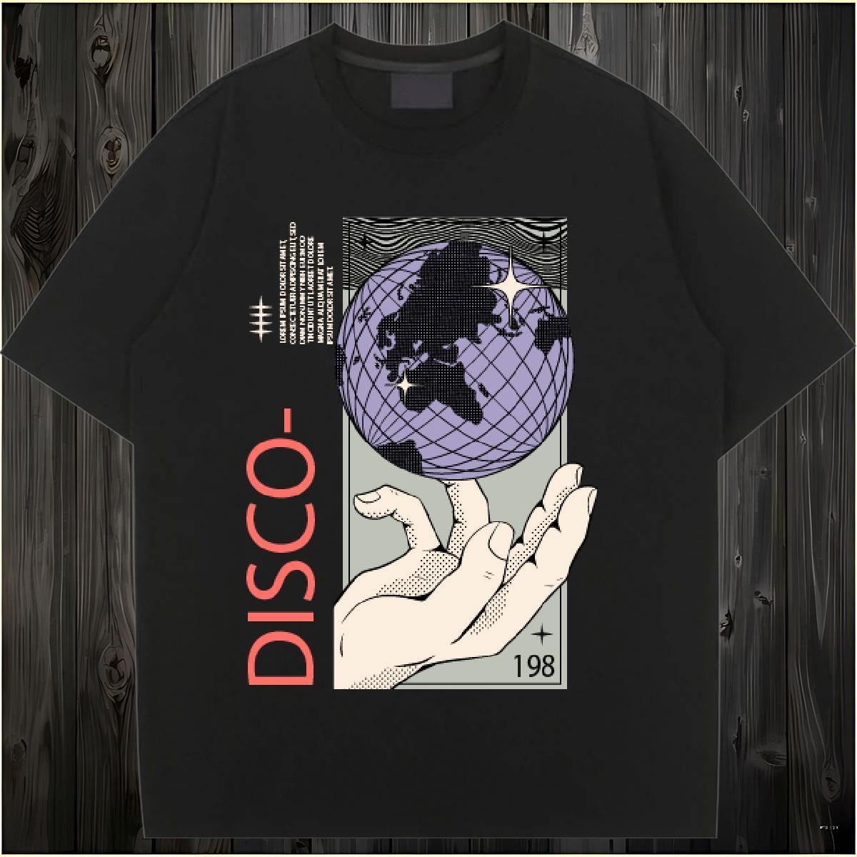 Soft Lady T shirt 230g Pure Cotton disco High Street Hip Hop Woman T Shirts O Neck Short Sleeves Oversized L-4XL Clothes Shirt