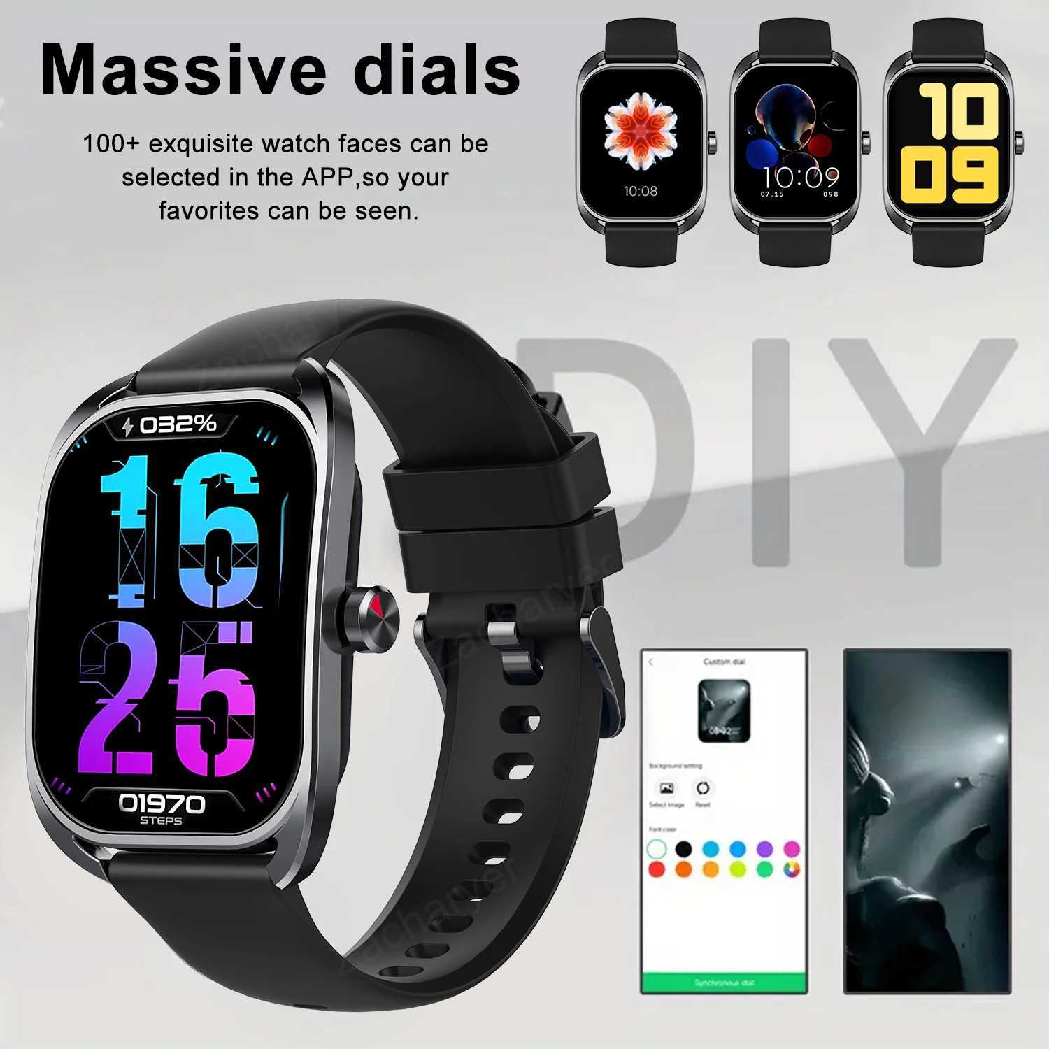 Smart watch calling reminder and rejection wireless calling /dial multi -Sport modeSMS reminder for iPhone/Andriod M240824