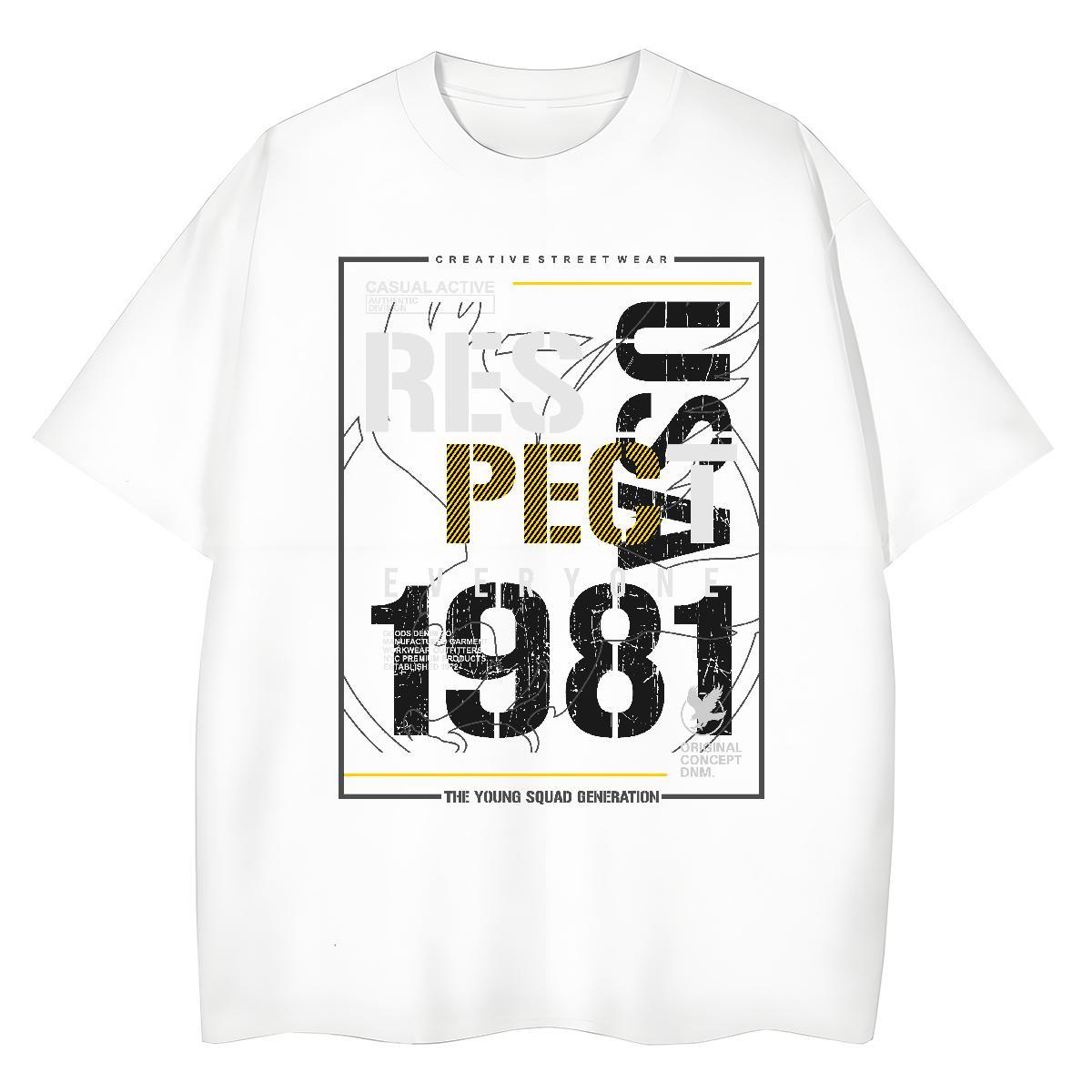 Lady Womens Tshirts 230g 100% Cotton letter Hip Hop Womens T Shirts Crew Neck Breathable Graphic Top Shirts