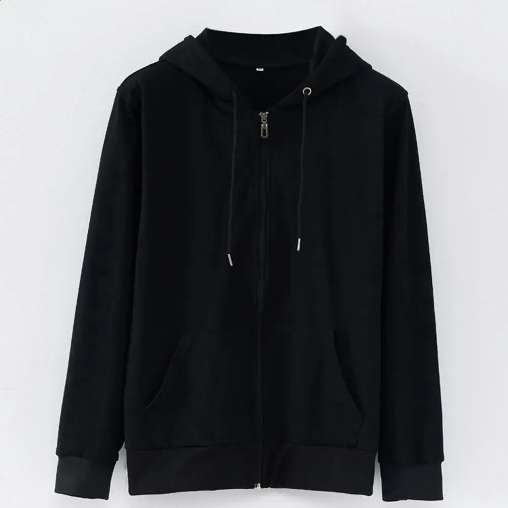 Sweatshirt Hoodie Oversize Hooded Cardigan Sweatshirts Gray Women Clothes Solid Zip Up Hoodies Spring Women Men Top Long Sleeves 240824