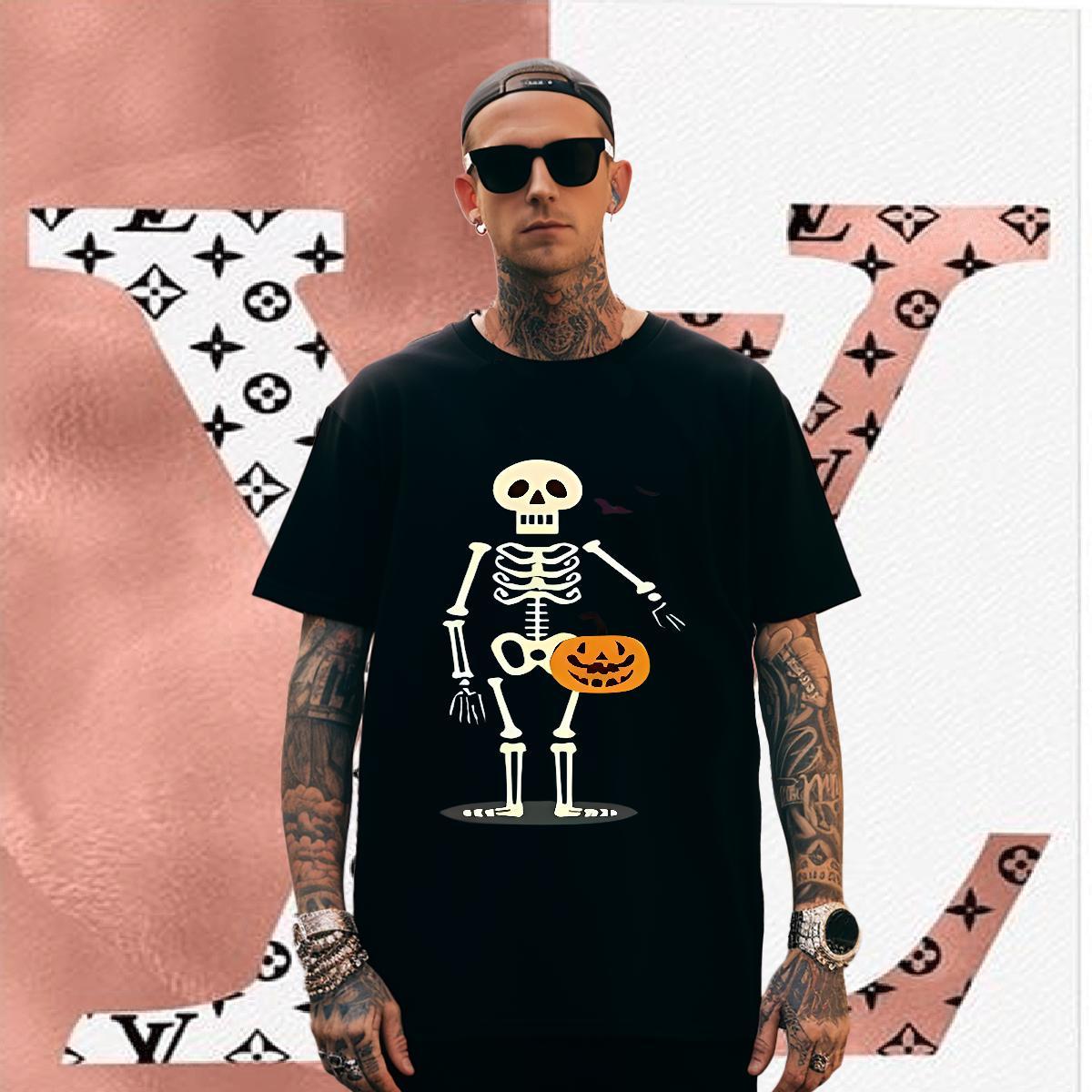 High Quality T Shirts Men 100% Cotton 230g pumpkin Sport Custom Anime Breathable Crew Neck Tshirts DIY Top Tees