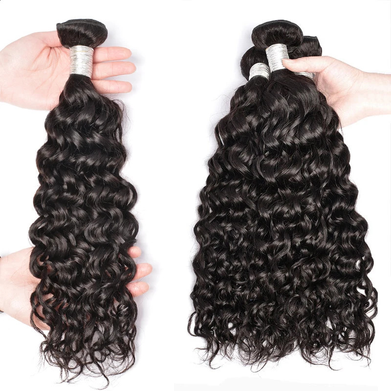 PerisModa Water Wave Bundles for Women Peruvian Weaving Virgin Human Hair s Wet and Wavy 134 Pcs 240801