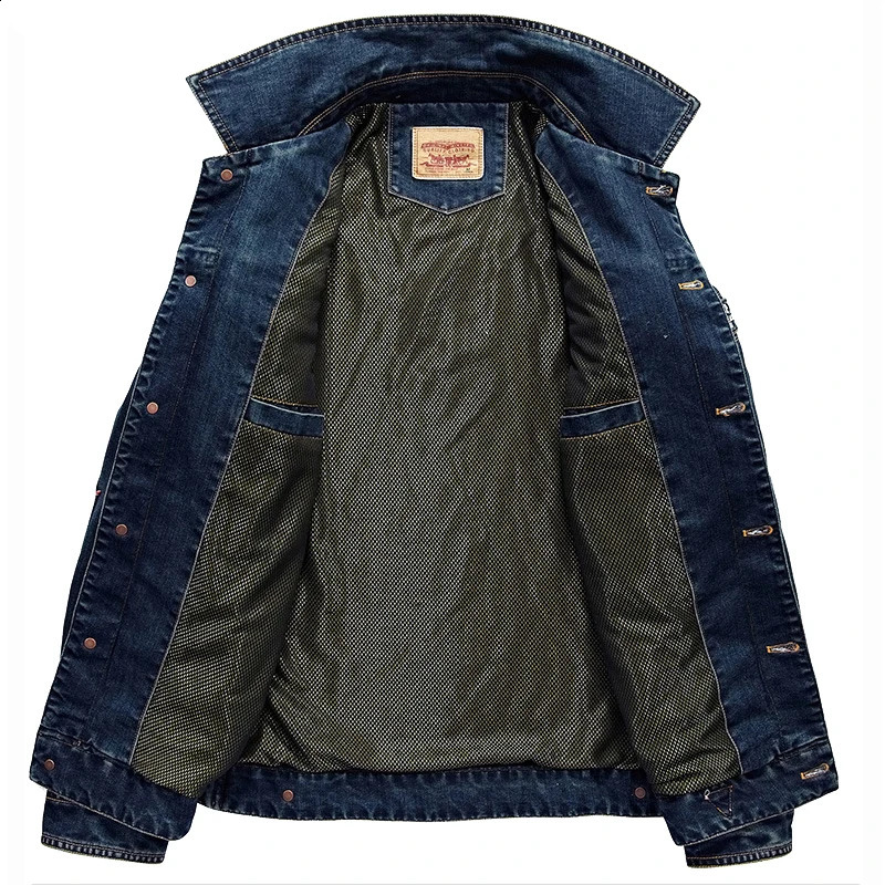 Spring denim jacket mens motorcycle autumn fashion street clothing highquality coat 240824