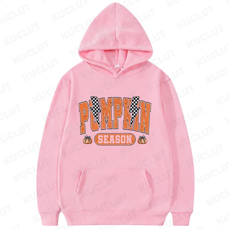 Harajuku Fun Halloween Pumpkin Season Print Hoodies Women Fall Vibes Long Sleeve Sportwear Sweatshirt Vintage Women Streetwear 240824