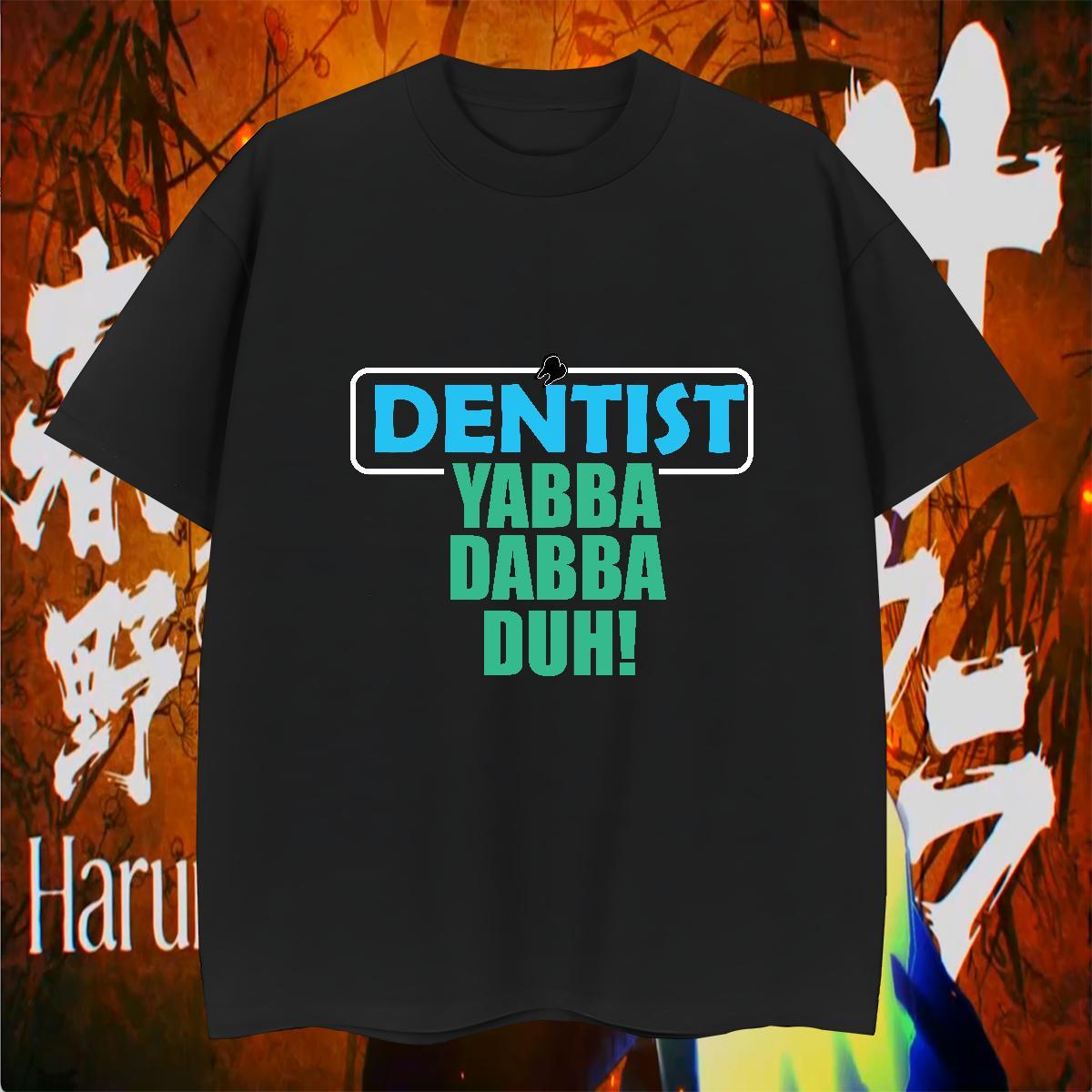 Brand Man T Shirts 230g Pure Cotton Denstist Street Wear Customized Print Crew Neck Breathable Men Tops Tees 2024 DIY Tops Shirt