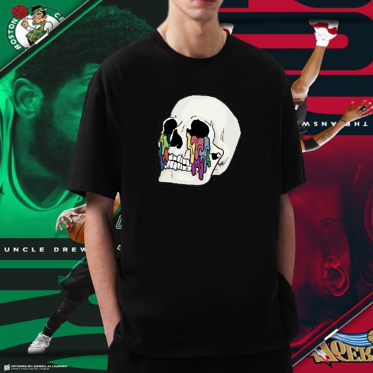 Unisex Man T Shirts 230g 100% Cotton skull Street Wear Oversized 3XL 4XL Breathable Crew Neck Men Clothes T-Shirt New Designer Tops