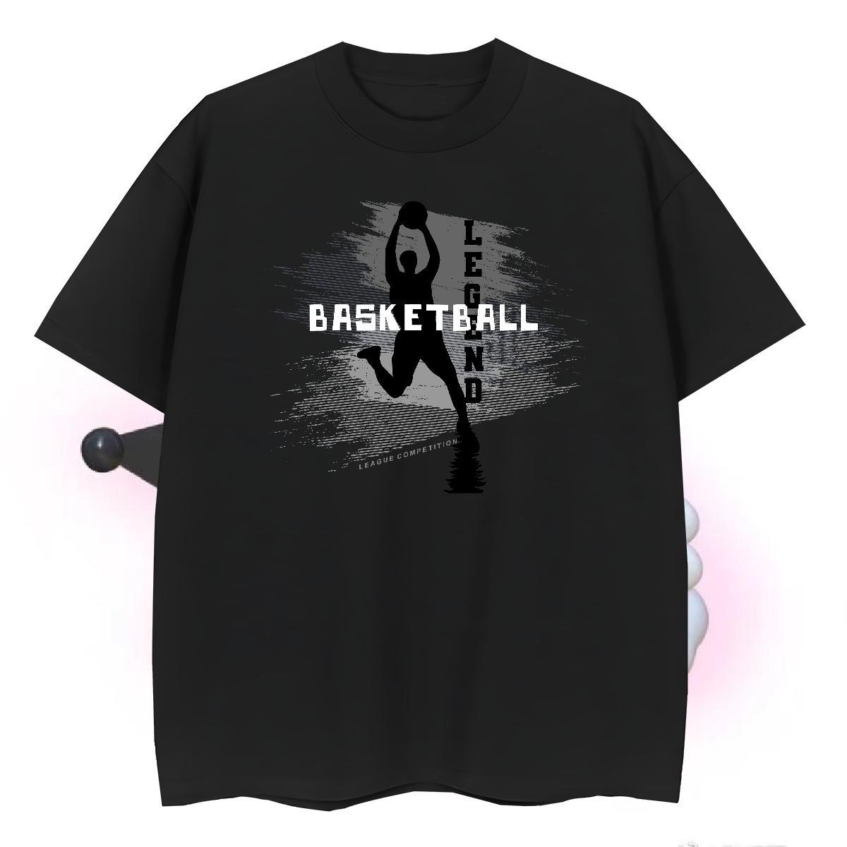 Loose Fit T shirt 230g 100% Cotton letter Sport Custom Printing O Neck Short Sleeves Men Tops Tees Customized Tee Shirt