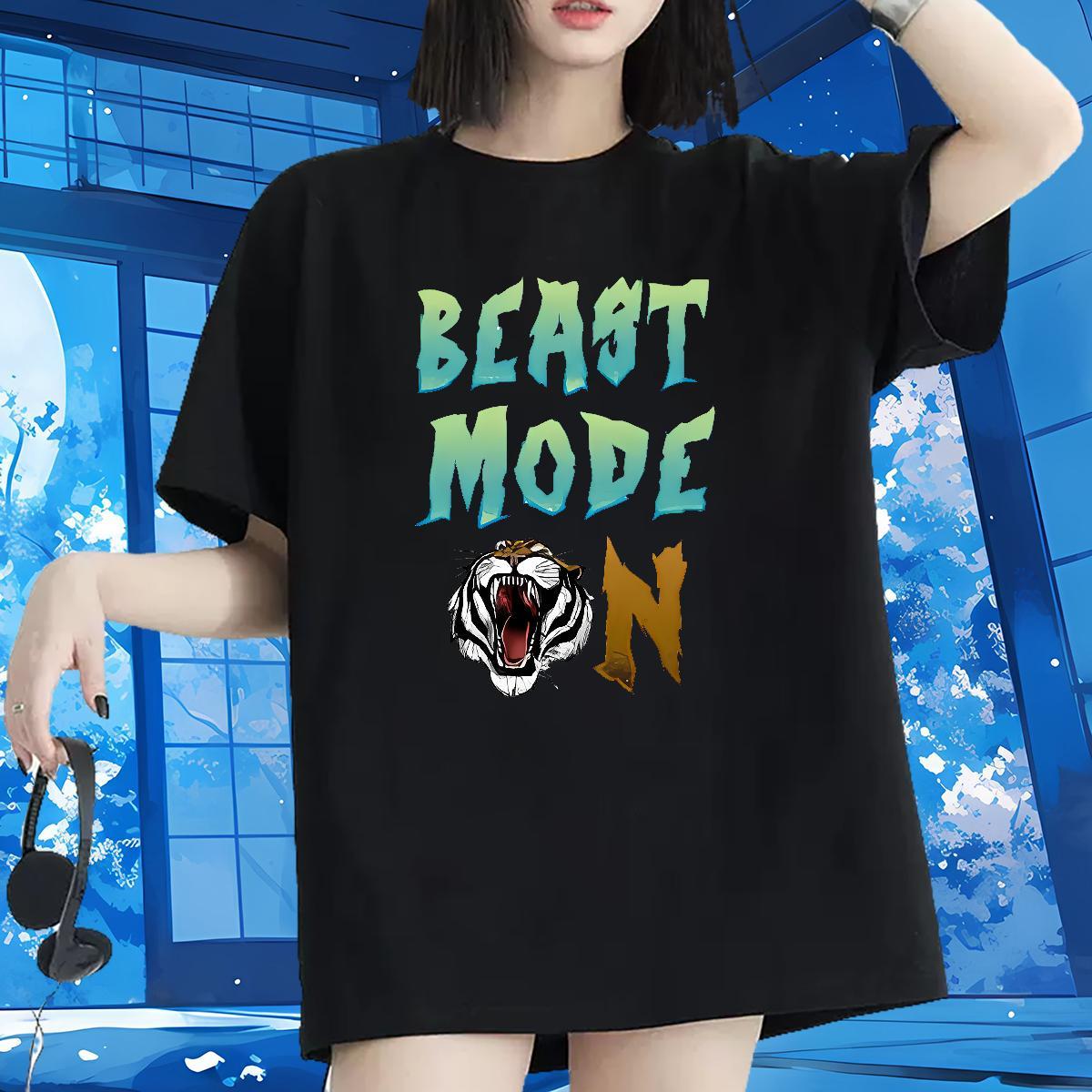 5A Lady T shirt 230g 100% Cotton letter High Street Hip Hop T Shirt For Woman Breathable Cartoon Printing L-4XL Clothings