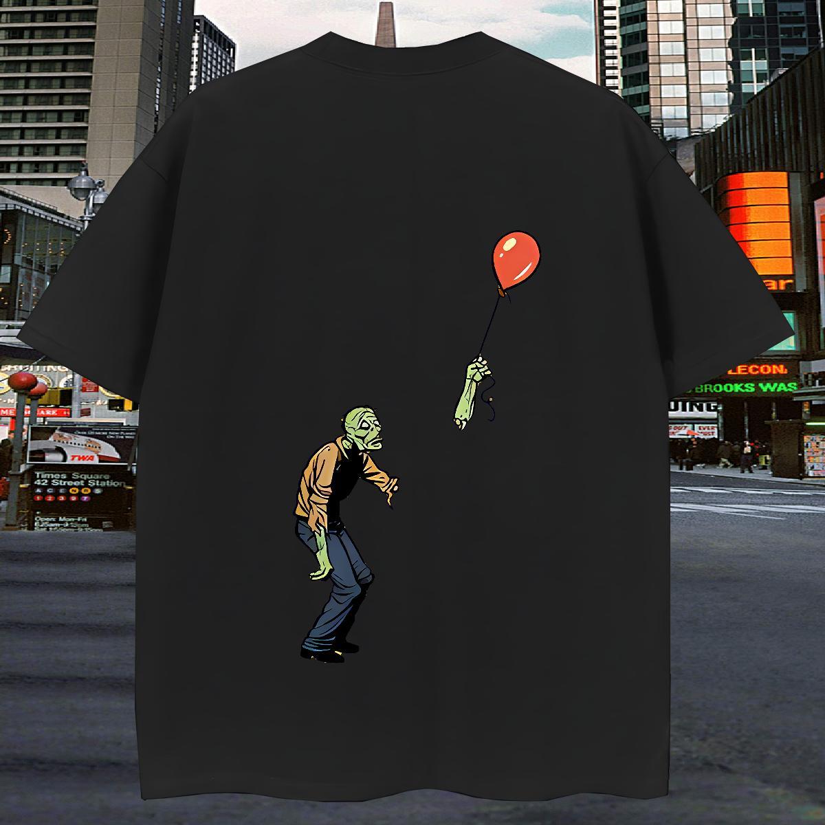 Popular T Shirt For Man 230g Cotton skull Sports Casual DIY Crew Neck Breathable Men Tops Tees DIY Customized Tops Shirt