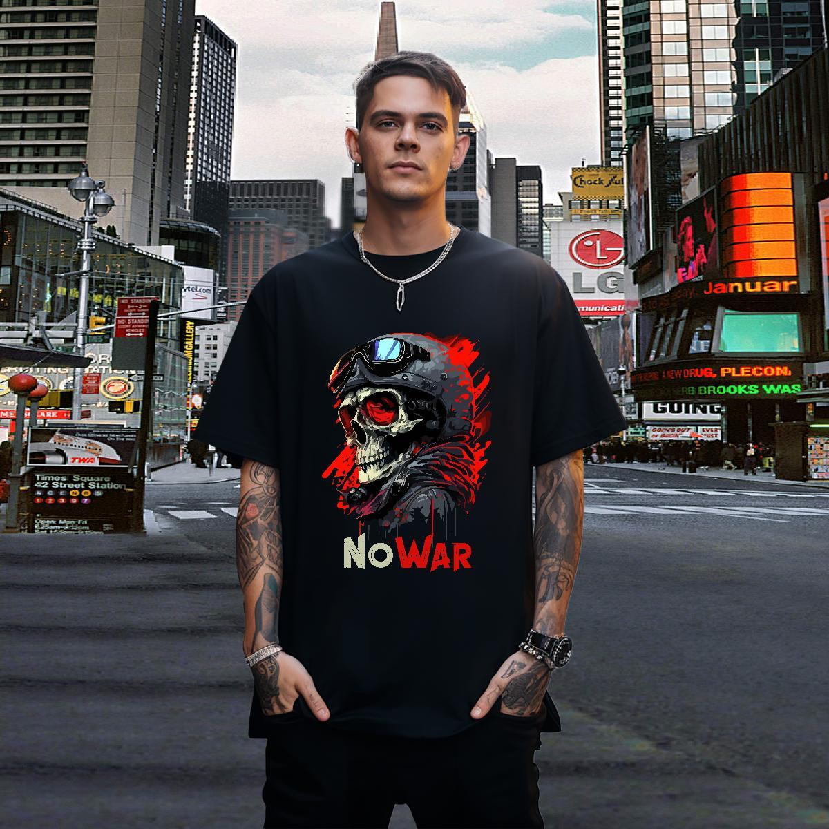 Cool Design Men T Shirts 230g Cotton skull Street Casual Custom Big Size Short Sleeve Soft Men Tshirts New Designer Wear