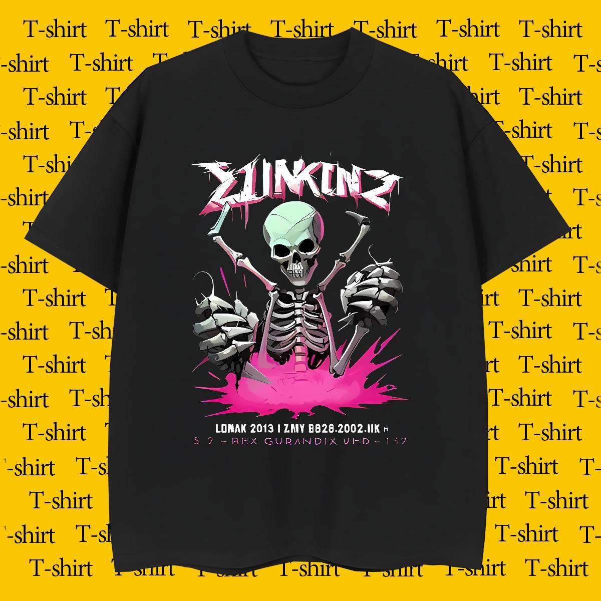 TOP Quality Mens T Shirts 230g 100% Cotton skull Spring Summer Asian Size Breathable Short Sleeve Men Clothes T-Shirt Fashion Designer Tee Shirt