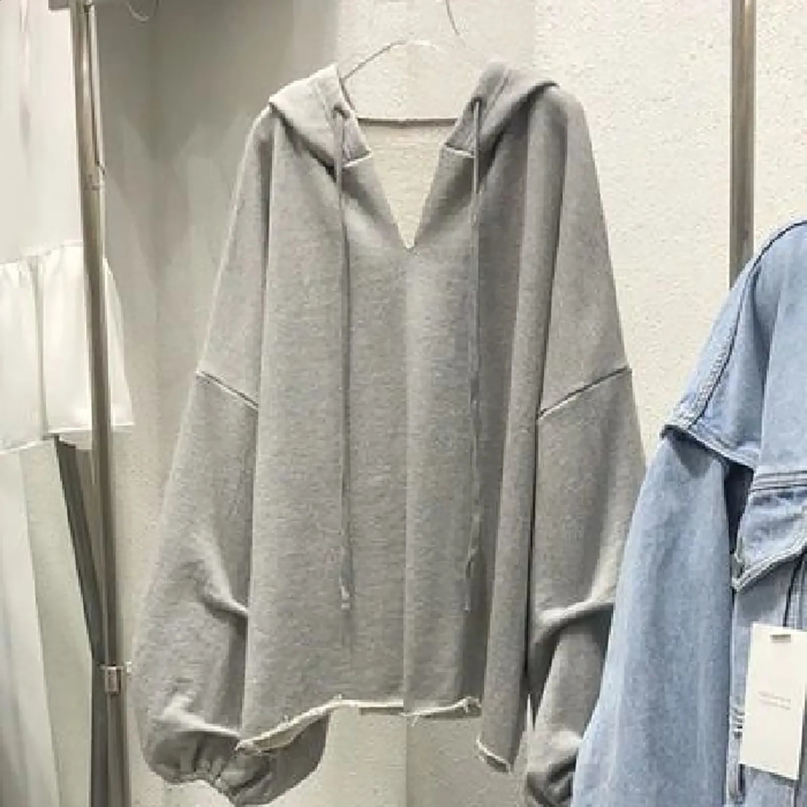 Fashion Thin Hooded Solid Color V Neck Loose Shirts for Women 2x Womens Tops Summer Dressy Tops for Women Summer 240824