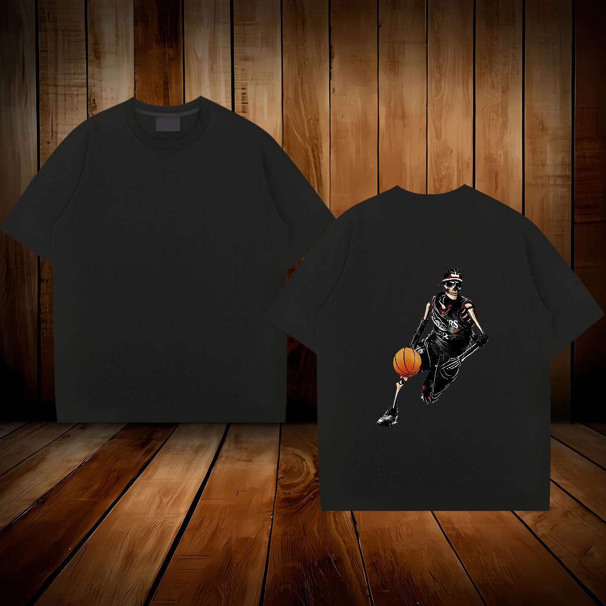 High Quality Man T Shirts 230g Pure Cotton basketball Beach Anime Print Breathable Soft Men Tshirts Free Shipping Tops Shirt