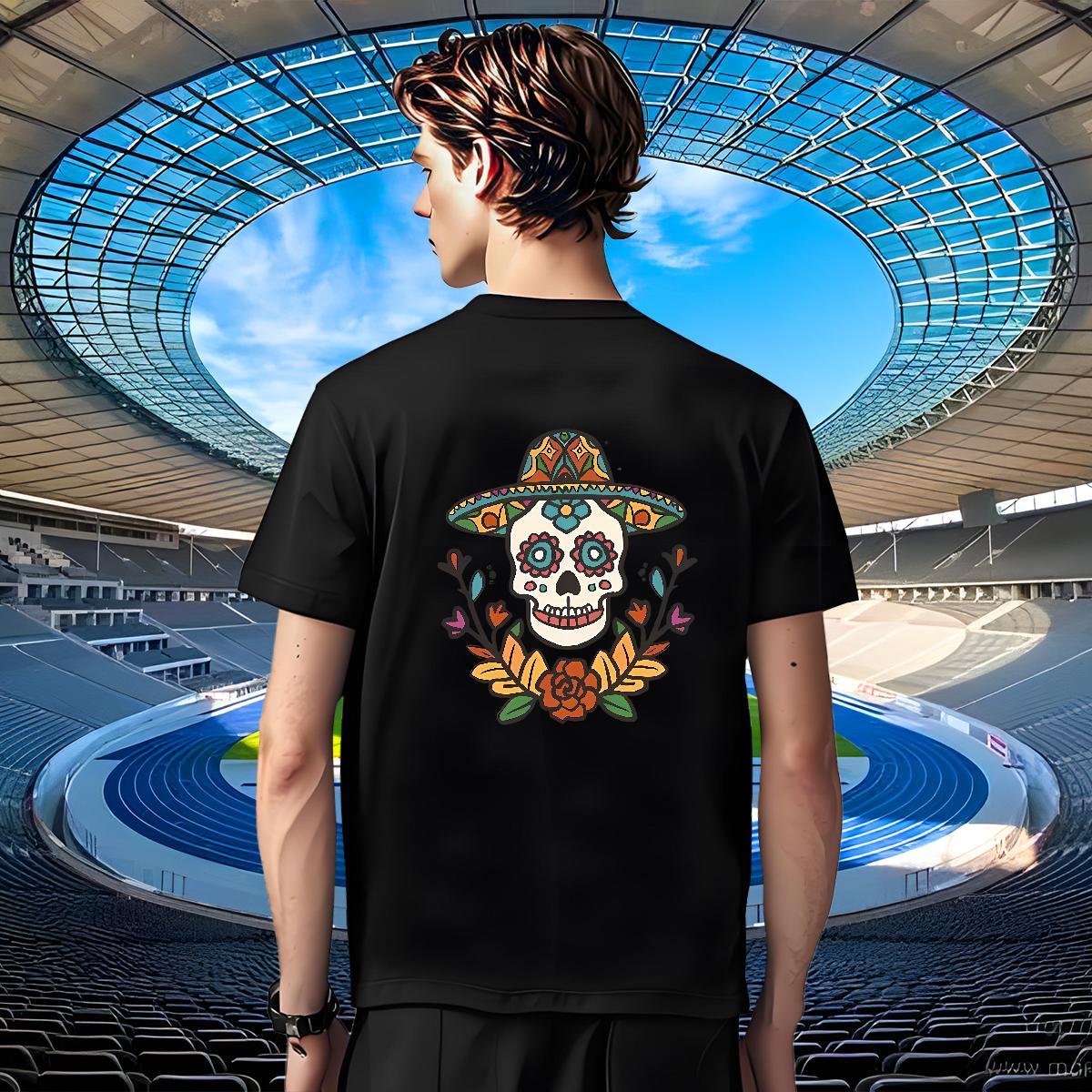 Cool Design T Shirt For Man 230g Cotton plant Street Wear Cartoon Printing L-4XL Breathable Short Sleeve Men Tshirts Casual New Tops Tees