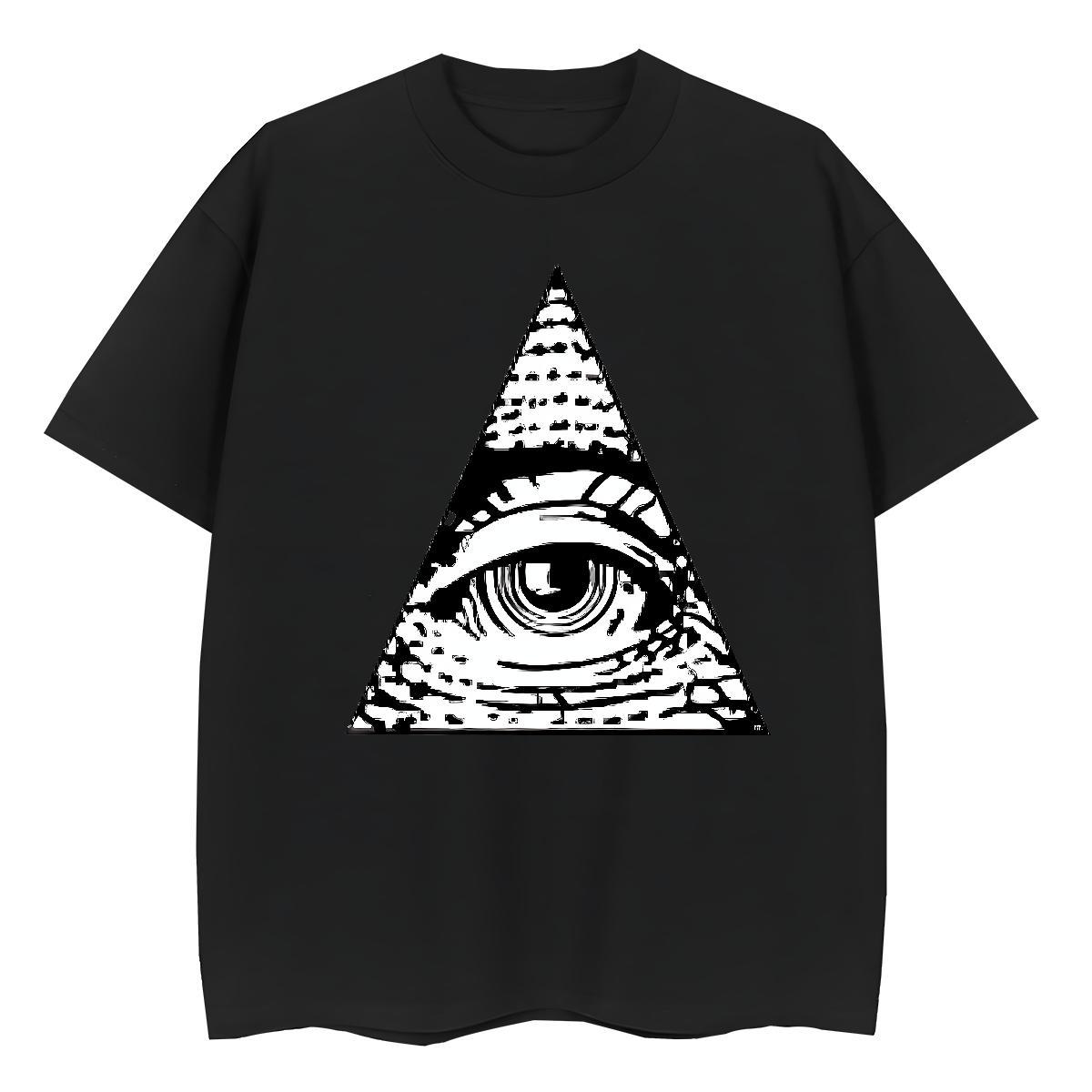 High Quality T shirt 230g Pure Cotton eye of the devil Sport DIY Anime Breathable Crew Neck Men Tshirts DIY Customized Tops Shirt