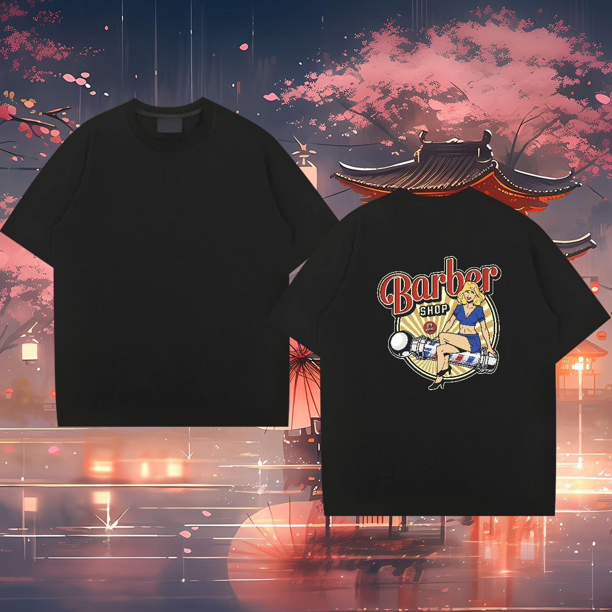 Cool Mens T Shirts 100% Cotton 230g person Summer Casual Plus Size Cartoon Breathable Crew Neck Tshirt for Man Woman Wholesale Tees Shirts