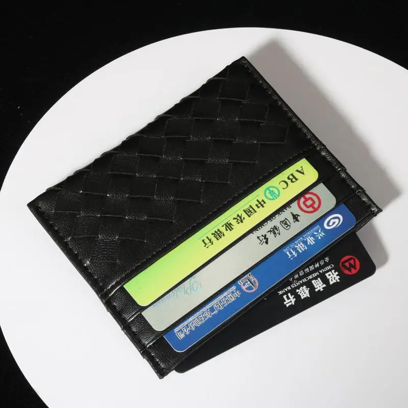 Small Wallets Women Credit ID Card Holder Leather Wallet Ultra-Thin Wallet with Coin Pocket Purse cartera Fashion Portable Suitable for daily wear