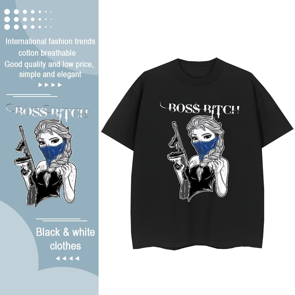 High Quality T Shirt For Man 100% Cotton 230g portrait Beach Custom Anime Short Sleeve O-Neck Men Clothes T-Shirt 2024 New Tops Shirt