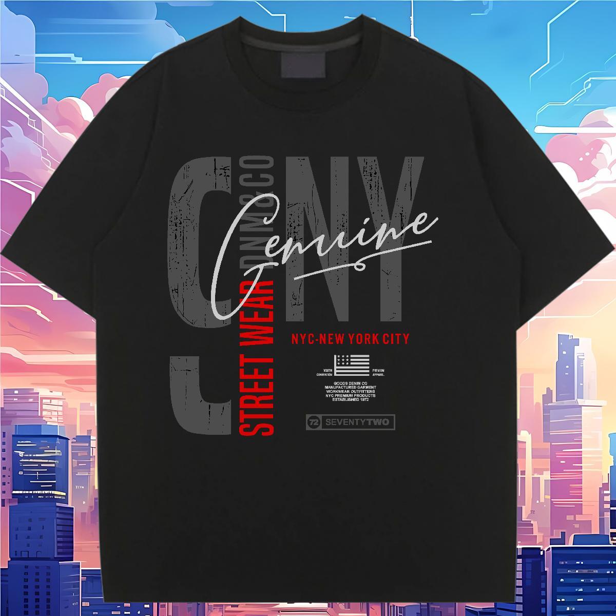 Popular Couples T Shirts 230g Cotton letter Street Woman T Shirts Breathable Soft DIY Printed Tops Shirt