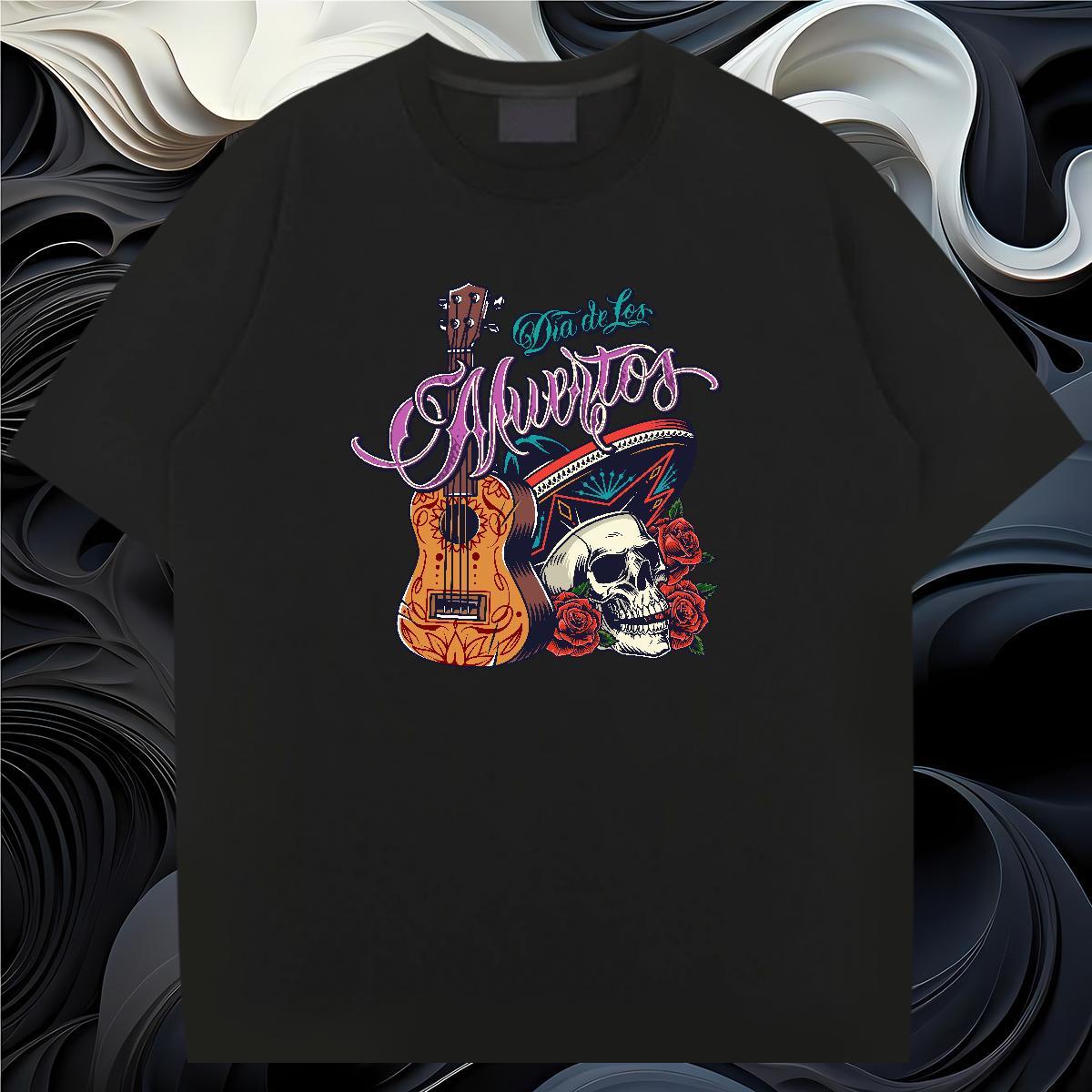 Brand T-Shirts 100% Cotton 230g skull Casual Daily Wear Oversized 4XL Breathable Short Sleeve Mens Tshirts Wholesale Polos