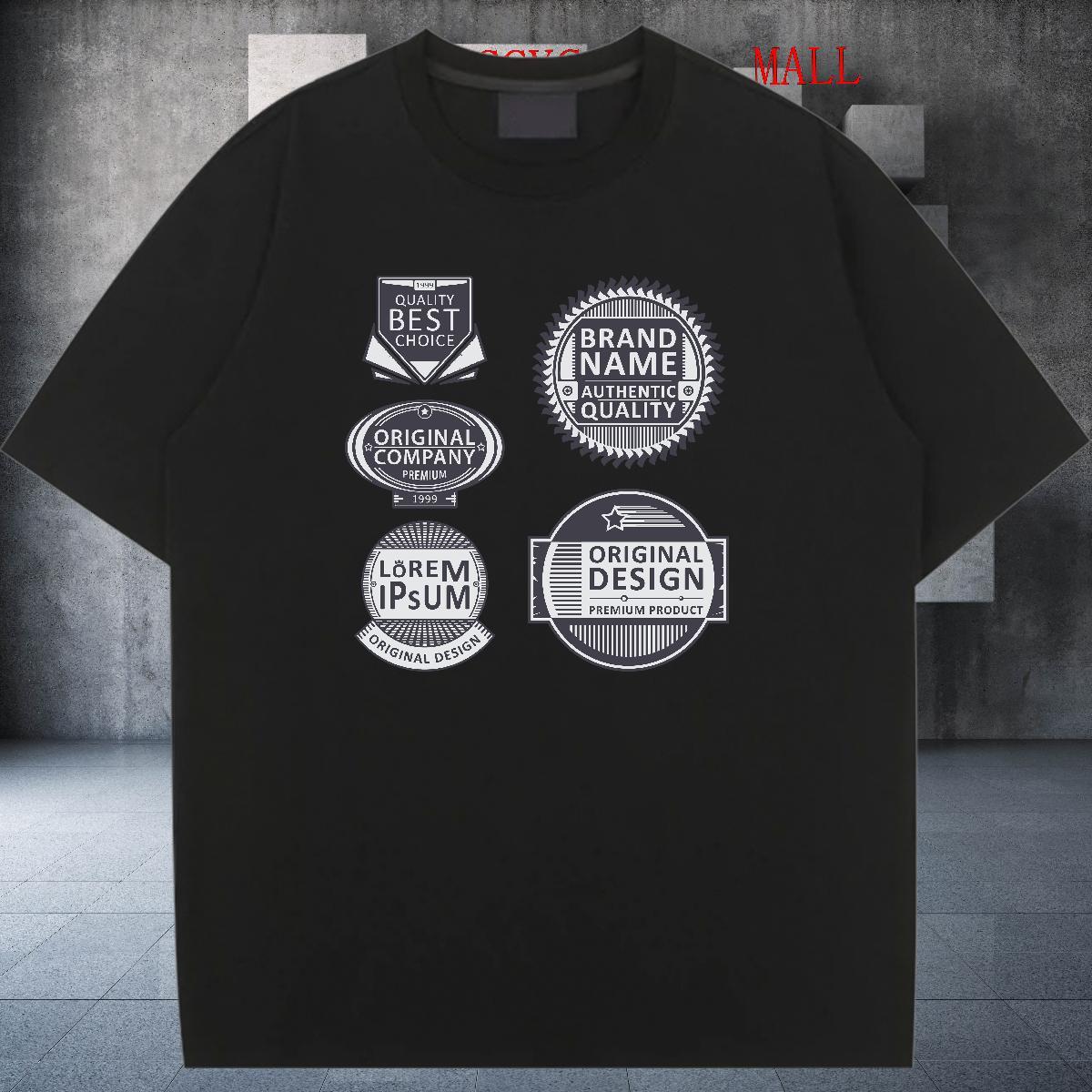 Unisex Lady T shirt 230g 100% Cotton letter Home Outdoor T-Shirts O Neck Short Sleeves Custom Printed Tops Shirt