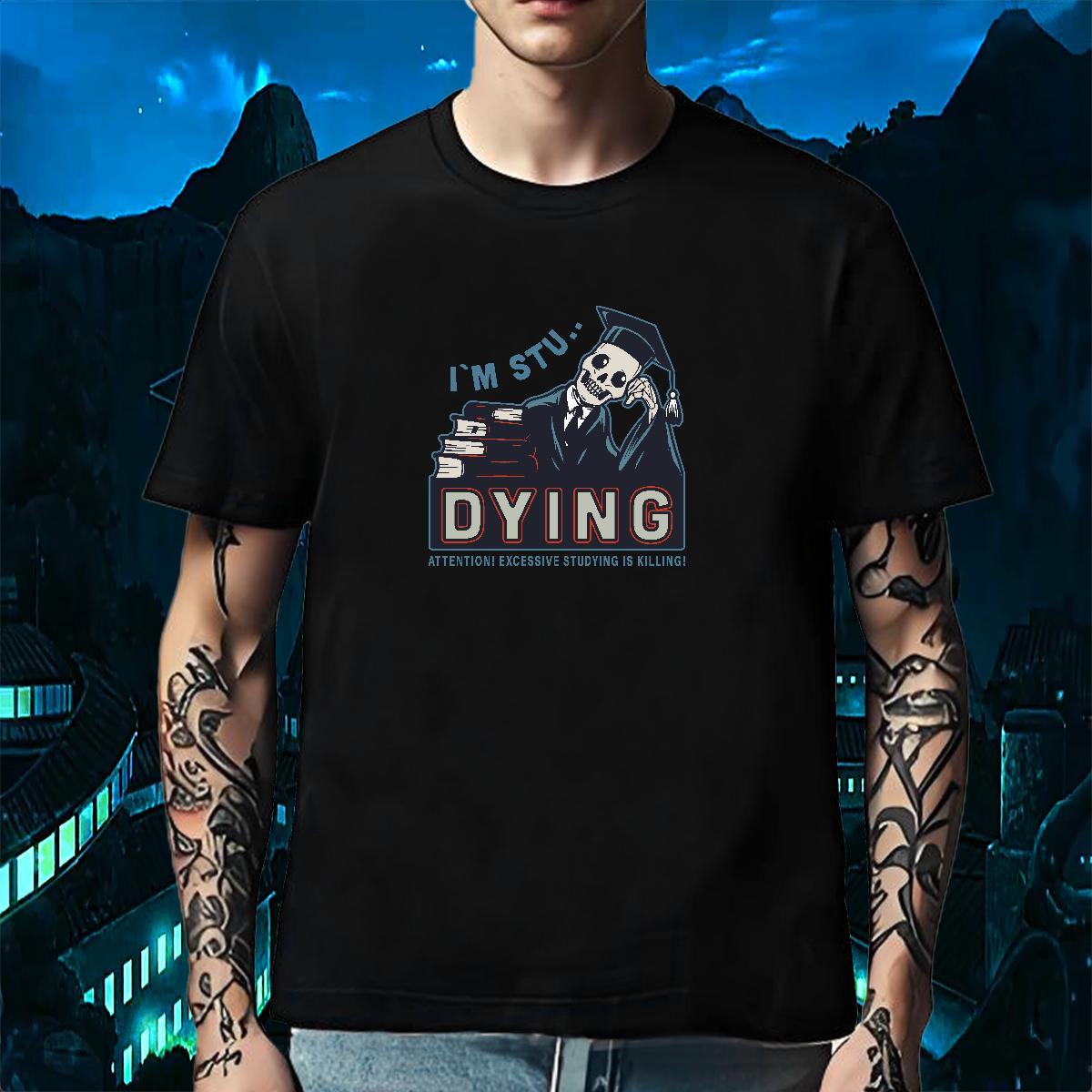 Cool T Shirts Men 230g Cotton skull Hip Hop Floral Print Breathable Soft Couples T Shirts Designer Fashion Tops Tees