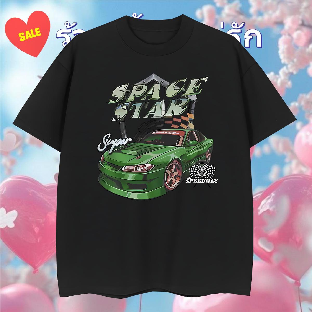 2024 DIY Couples T Shirts green car Home Outdoor 230g Cotton Tees O-Neck Short Sleeve Wholesale Man T Shirts Custom Print Oversized