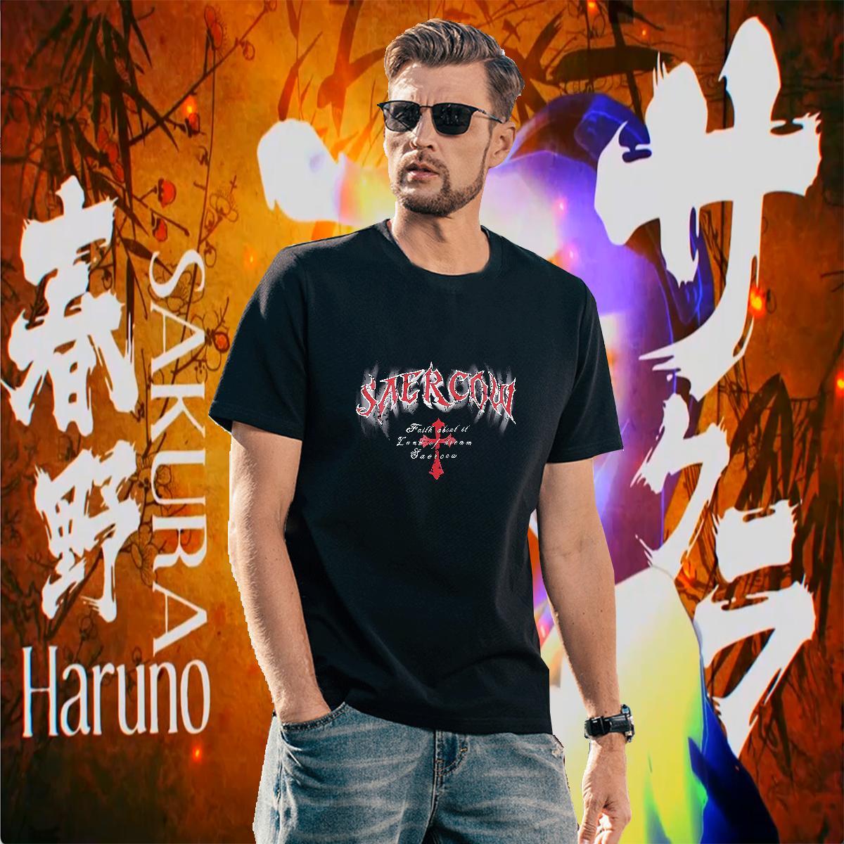 Free Shipping Men T Shirts 230g Cotton The Cross Hip Hop Custom Printed Breathable Men Tshirts DIY Tees Shirts