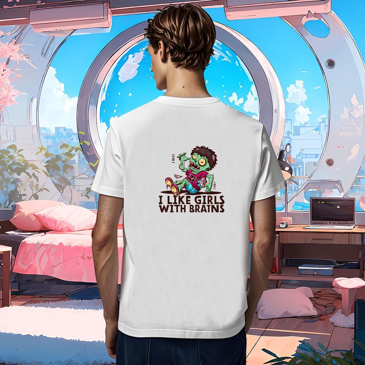 Classic T Shirts Men 100% Cotton 230g skull Hip Hop Street DIY Breathable Crew Neck Men Clothes T-Shirt 2024 New Tops
